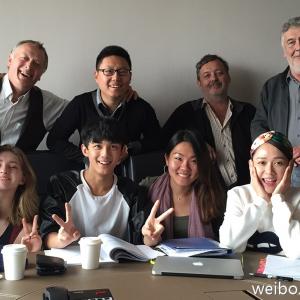 Zhou Difei with Norman Stone Willow Shields Leo Wu Maria Grazia Cucinotta