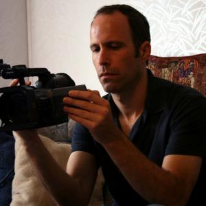Boaz Dvir prepares for a documentary shoot