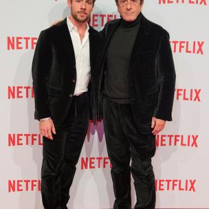 Ed Hendrik (a.k.a. Edoardo Purgatori) and Andrea Purgatori at event for Netflix Italy launch party