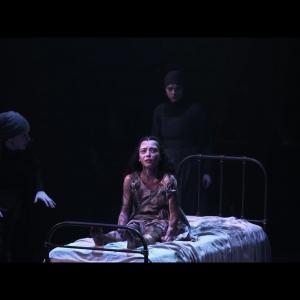 Marama Corlett as Betty Parris in The Crucible The Old Vic theatre London
