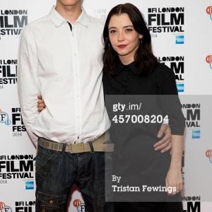 Liam Springs and Marama Corlett at the BFI London Film Festival 2014 The Goob