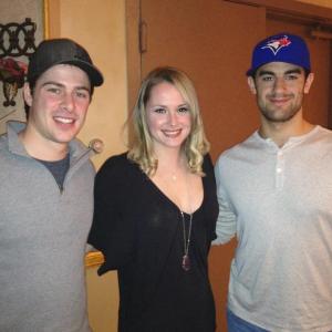 Helena Marie having performed at the Max Pacioretty Texas Hold'Em Charity Event, in Montreal. Pictured here with Max Pacioretty and Raphael Diaz, from the Montreal Canadiens.