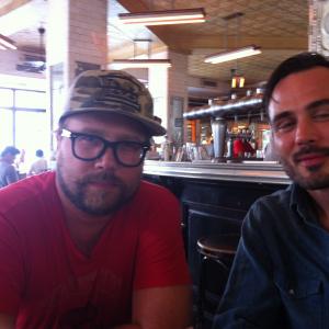Production development meeting in East Village, NYC with IMPOSSIBLE COOL creator / star, Sean Sullivan