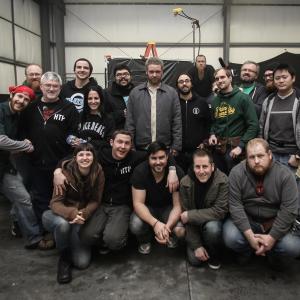 The cast and crew of Pity.