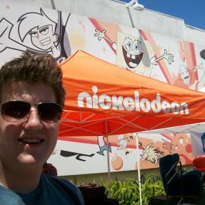 David at Nickelodeon Studios in Burbank.