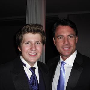David with Entertainment Tonight's Host, Mark Steines at the ET Emmy After Party.
