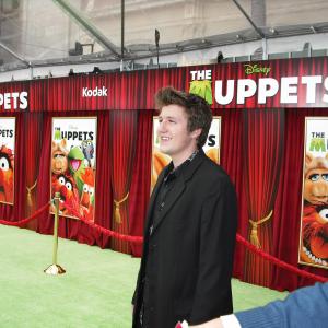 David Walking the Green Carpet at The Muppets World Premiere