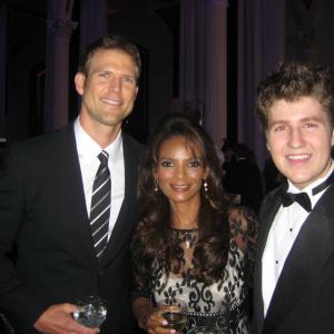 David with two memebers of the TV show 