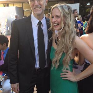 With actress Jenn Gotzon  Stellae Awards Show cohost at Pan Pacific Film Festival in Los Angeles