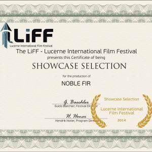 Noble Fir selected for Showcase screening at Lucerne International Film Festival in October 2014