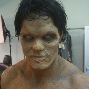 Playing a Zombie for the Conan O Brian show Make up by Illusion Industries Todd Tucker  Tim Jarvas
