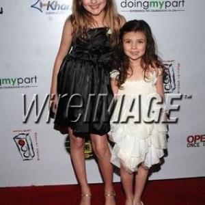 Kenzie and Madison Hall at Watering Seeds Red Carpet Event