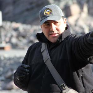 Dan Directing a firefight on the set of Innocence Lost in 2009
