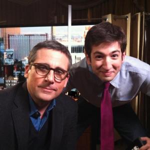 Cody Brotter after interviewing Steve Carell for MTV