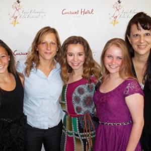 Maizie Ehrhardt, Janine Sides, Taylor Arnette, Kaitlin Morgan and Cheryl Faye at the 2012 Lady Film Makers Film Festival.
