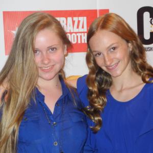 Kaitlin Morgan and Mikayla Chapman at the 2012 ASPCA charity event
