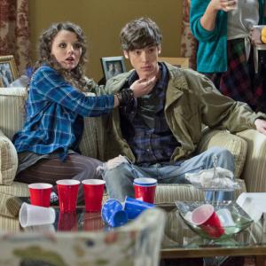 Still of Stefania LaVie Owen and Pico Alexander in The Carrie Diaries (2013)
