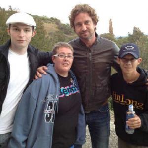 With Gerard Butler Hollywood
