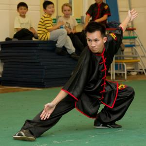 Wushu kung fu. JinLong (golden dragon) Academy.
