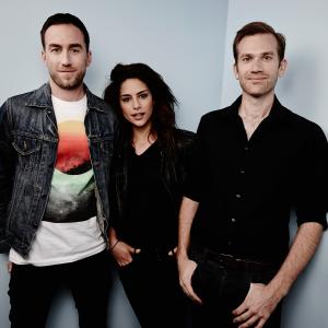 Aaron Moorhead Justin Benson and Nadia Hilker at event of Spring 2014