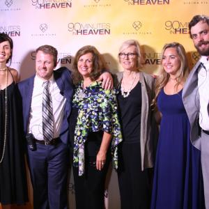 The LovellFairchild Communications team on the red carpet at the Fox Theatre in Atlanta Georgia for the 90 Minutes in Heaven premiere