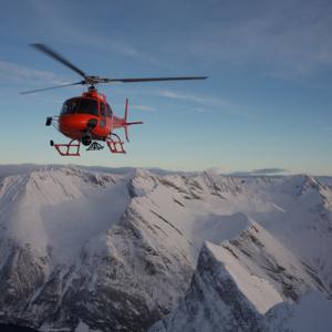 NORD Helikopter on Cineflex mission for BBC in Norway.