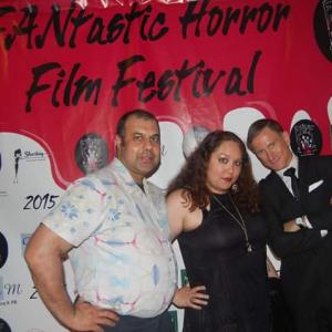 Sanjeev Surati, Tonjia Atomic, Bill Oberst Jr. at the Fantastic Horror Film Festival.