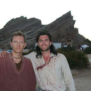 Adam Wagener on location with actor Wes Bentley, from the film 