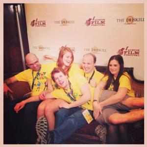 In the Press Room at the Austin Film Festival with the cast of 