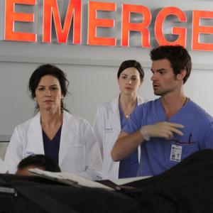 Still of Wendy Crewson Daniel Gillies and Erica Durance in Saving Hope 2012