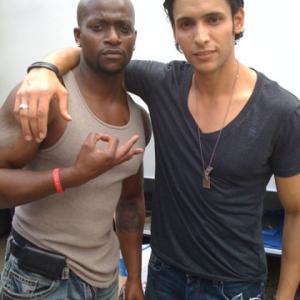 DK and Ben Youcef on the set of From The Rough