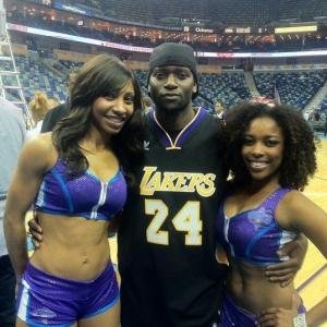 At the Lakes and Hornets playoff game with the Honeybees