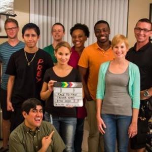 Commercial shoot, cast/crew