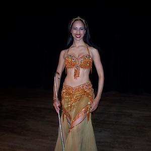 Elly Kaye performing Belly Dance in Los Angeles California