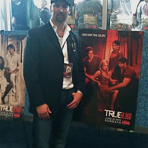 Aron Michael Thompson attends the VIP HBO premier of True Blood, season 4.