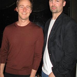 Edward Norton and Aron Michael Thompson at the Seattle International Film Festival Filmmakers Dinner 2010
