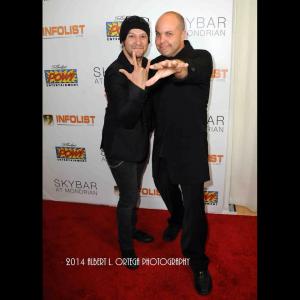 Neo Edmund and Neil DMonte rocking the red carpet at the Stan Lees Pow Entertainment  InfoListcom Pre San Diego Comic Con Bash!