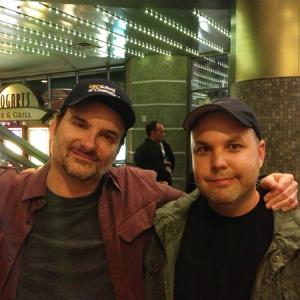 Hanging with Shane Black at the Iron Man 3 party!