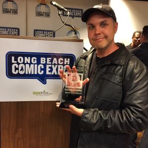 Neo Edmund and at presentation of the Dwayne McDuffie Award at the Long Beach Comic Expo