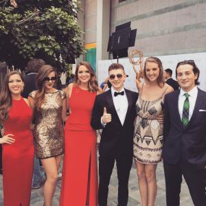 Chatham Anastasi Molly Naef Emily Jaeckel Stephen Gemmiti Nancy Amestoy and Tripp Aquadro of Young Adulterated at the 36th Annual College Television Awards