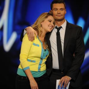 Still of Ryan Seacrest and Janell Wheeler in American Idol The Search for a Superstar 2002