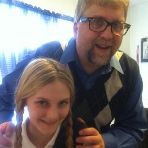 Daniel Roebuck (Lost) and Ashley Switzer on set of 'T is for Temptation' (2011)