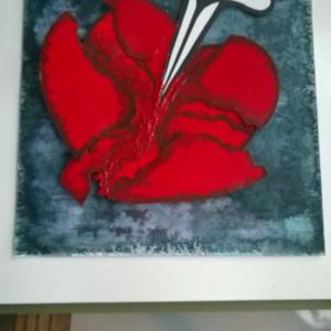 The Blade and the Broken Heart 11 X 14 Bristol board ink and acrylic Cover image for the book of the same name