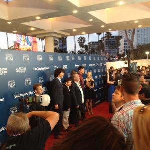 Carsen Warner on the Red Carpet at the Newport Beach Film Festival for the festival opening film LOVESICK.