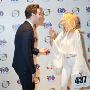 Television Host Matthew Hoffman arrives with Heather Locklear at The American Cancer Society annual Gala