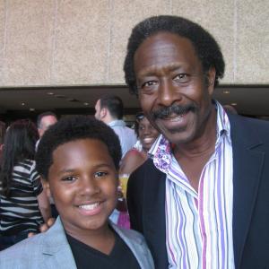 Sean-Michael at Treme Premiere with Clarke Peters