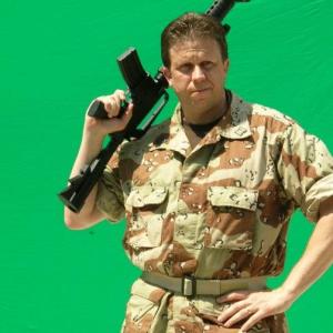 GreenScreen work on set of In the Game Modern Warfare