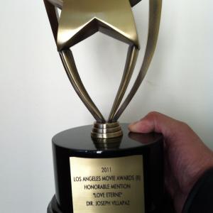 Honorable Mention from the Los Angeles Movie Awards 2011 (II) for Love Eterne.