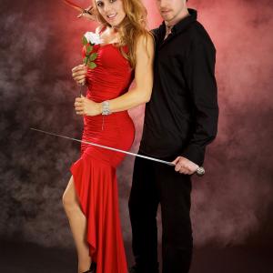 Stefania Marcone and Magician Steve Owens