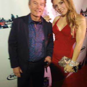 Stefania Marcone and John Savage at the Premiere of the movie The Black Dove in Hollywood 2015